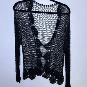 Koshetta by Papillion Vintage Crochet, mesh cardigan